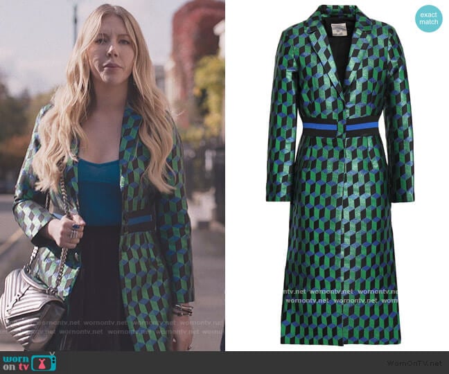 Baum Und Pferdgarten Metallic Jacquard Coat worn by Katherine (Katherine Ryan) on The Duchess