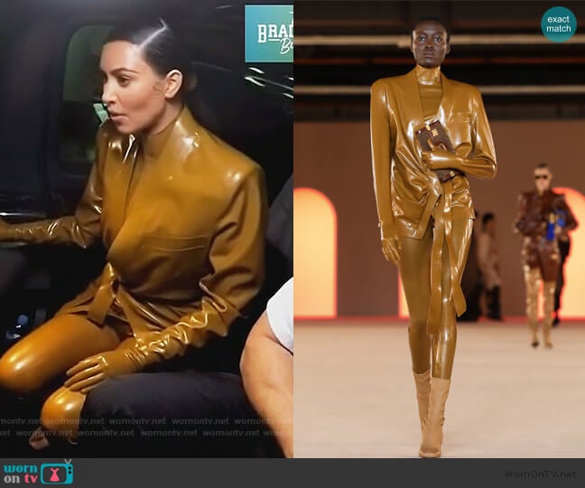 Balmain 2020 Fall Collection worn by Kim Kardashian on Keeping Up with the Kardashians