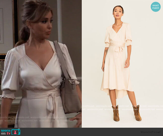 Ba&sh Game Wrap Dress worn by Olivia Falconeri (Lisa Lo Cicero) on General Hospital