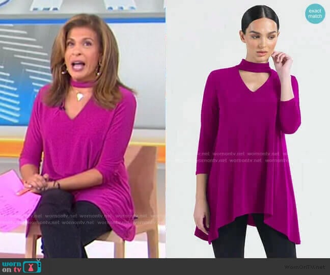 Clara Sunwoo Choker Tunic worn by Hoda Kotb on Today