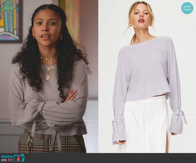 Wilfred Emmy Sweater worn by Julie (Madison Reyes) on Julie and the Phantoms