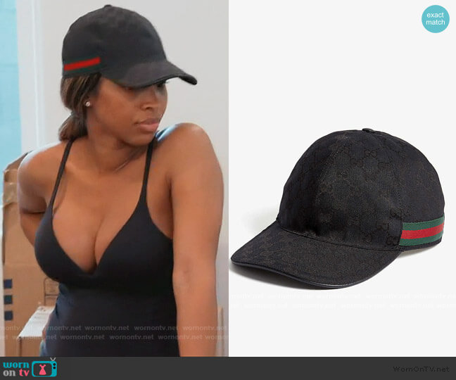 Gucci GG Web stripe baseball cap
