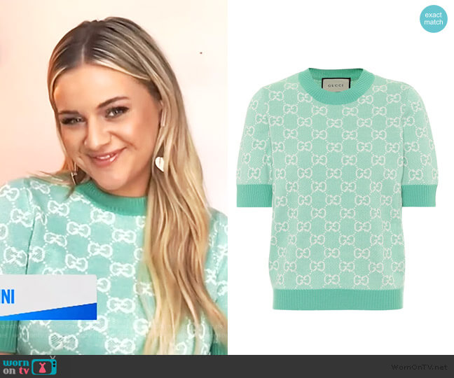Gucci GG wool and cotton pique sweater