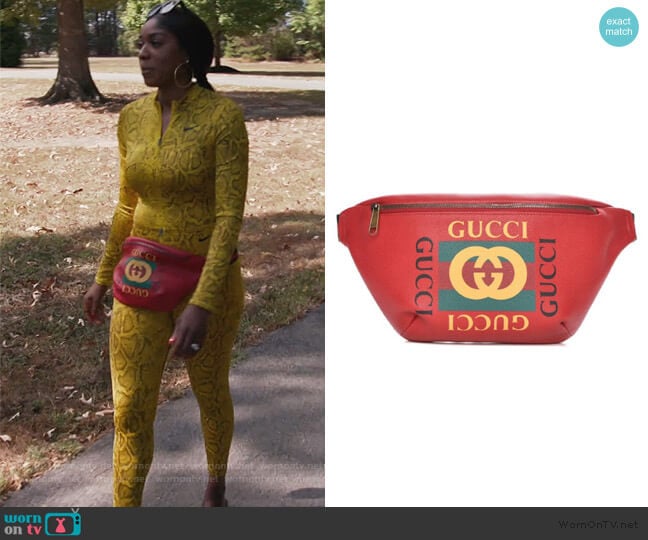 Gucci Logo Belt Bag worn by Wendy Osefo on The Real Housewives of Potomac