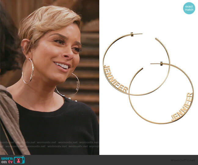 Jennifer Zeuner Ciara 3 Hoops worn by Robyn Dixon on The Real Housewives of Potomac