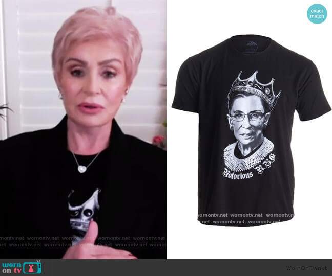 Ann Arbor Notorious RBG Tee worn by Sharon Osbourne on The Talk