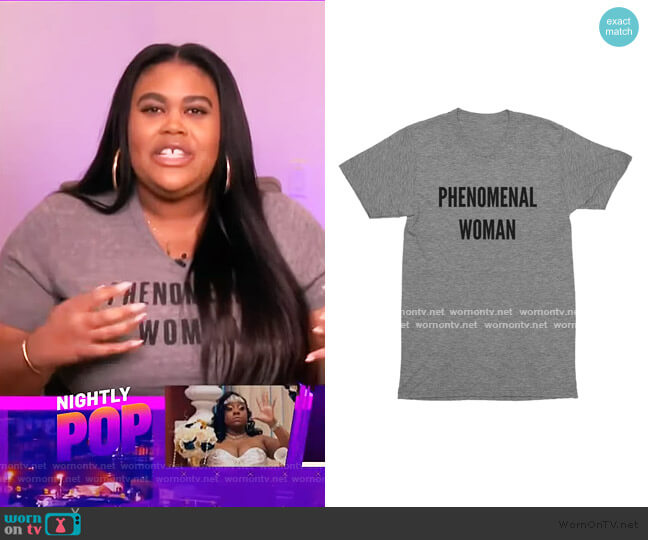 Phenomenal Woman Phenomenal Woman T-Shirt worn by Nina Parker on E! News