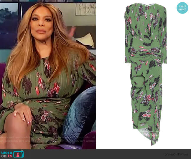 Preen by Thornton Bregazzi Ofira floral maxi dress worn by Wendy Williams on The Wendy Williams Show