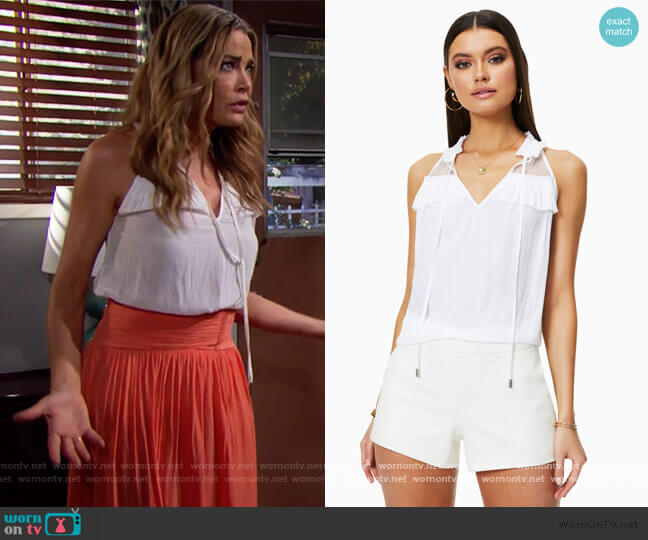 Ramy Brook Krista Top worn by Shauna Fulton (Denise Richards) on The Bold and the Beautiful