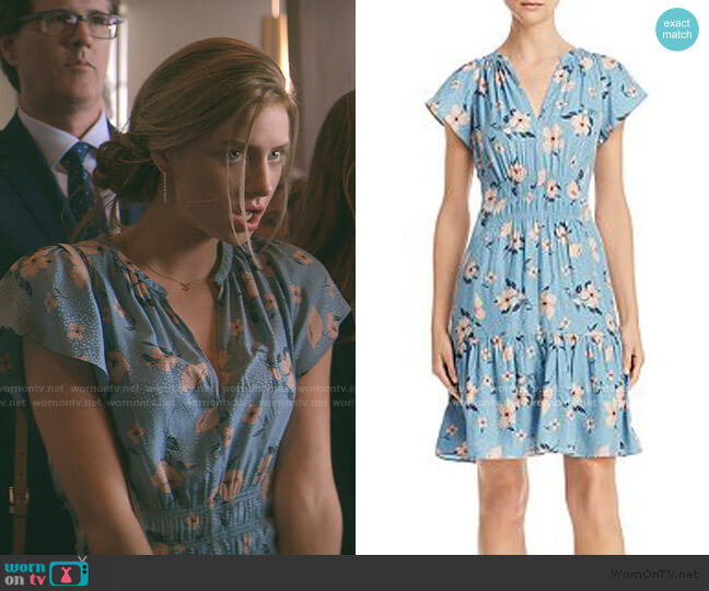 Rebecca Taylor Daniella Floral Print Dress worn by Sterling Wesley (Maddie Phillips) on Teenage Bounty Hunters