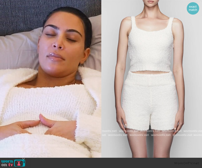 Skims Cozy Knit Tank worn by Kim Kardashian on Keeping Up with the Kardashians