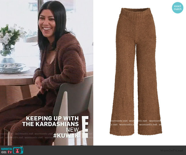 Skims Cozy Knit Pants worn by Kourtney Kardashian on Keeping Up with the Kardashians