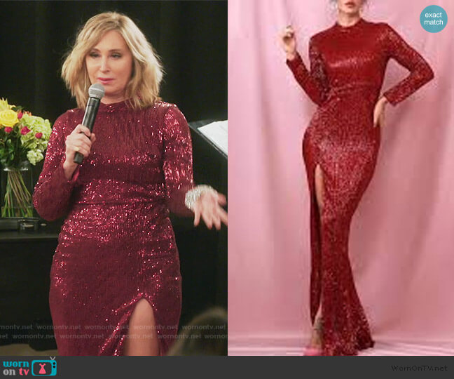 Sonja Glisten to Me Maxi Dress worn by Sonja Morgan on The Real Housewives of New York City
