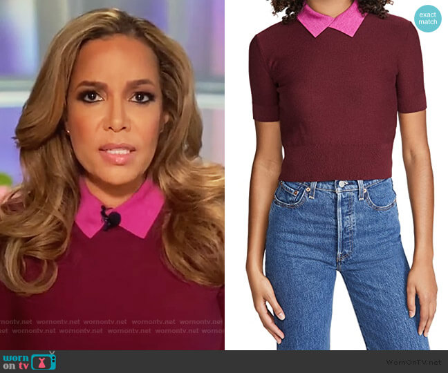 Staud Acorn Sweater worn by Sunny Hostin on The View