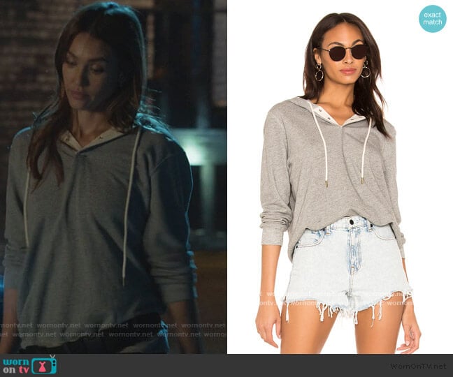 The Great The Henley Hoodie worn by Nancy McKenna (Jessica Alba) on LA's Finest
