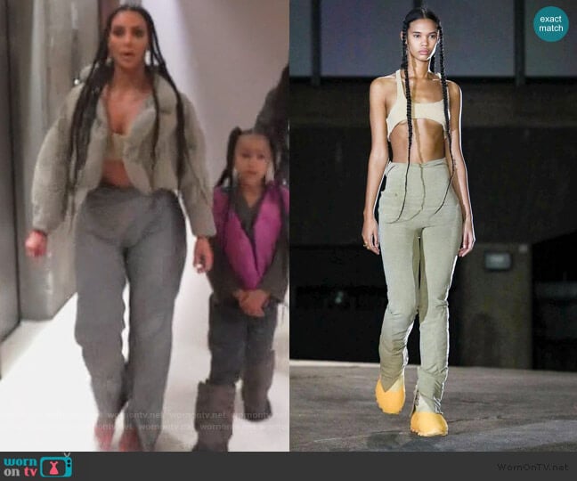 Yeezy Season 8 cropped Top worn by Kim Kardashian on Keeping Up with the Kardashians