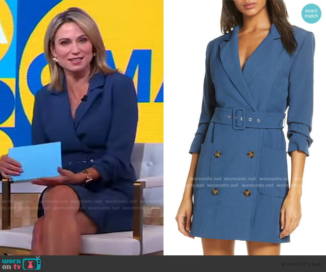 Adelyn Rae Kayle Jacket Dress worn by Amy Robach on Good Morning America