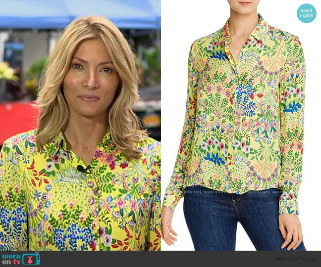 Alice + Olivia Willa Floral-Print Button-Down Shirt