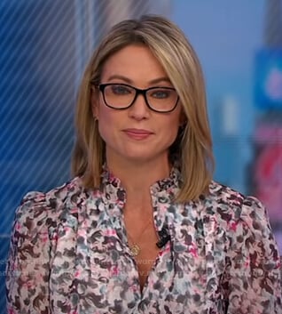Amy’s floral print dress on Good Morning America