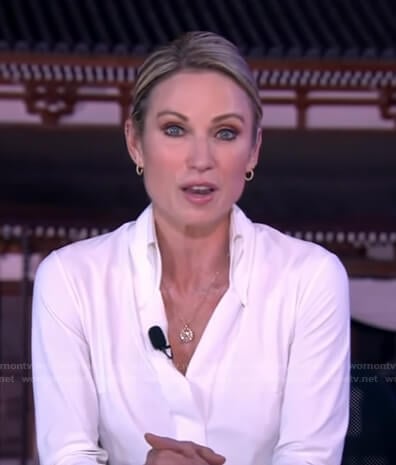 Amy’s white blouse on Good Morning America