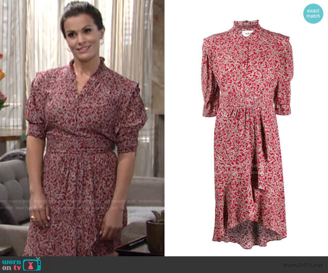 Ba&Sh Chelsea Abstract Floral-Print Dress worn by Chelsea Lawson (Melissa Claire Egan) on The Young and the Restless