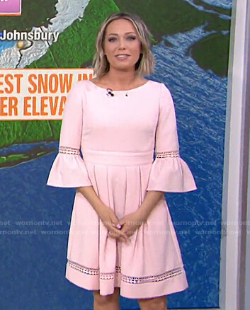 Dylan’s pink laser cut dress on Today