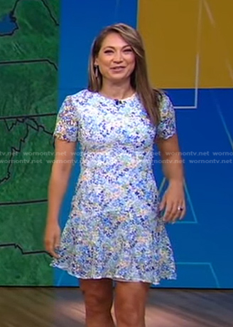 Ginger’s floral lace dress on Good Morning America
