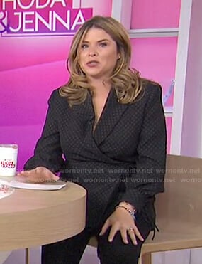 Jenna’s black polka dot blazer on Today