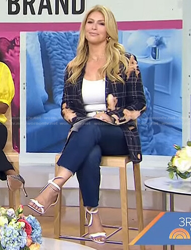 Jill’s bleach stained plaid blazer on Today