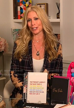 Jill’s bleach stained plaid blazer on Today