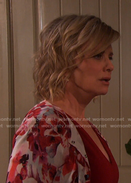 Kayla’s Floral Cardigan on Days of our Lives
