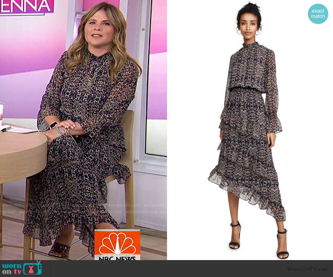 Misa Los Angeles Rania Dress worn by Jenna Bush Hager on Today