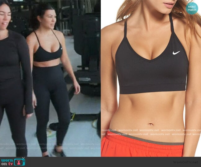 Nike Indy Sports Bra worn by Kourtney Kardashian on Keeping Up with the Kardashians