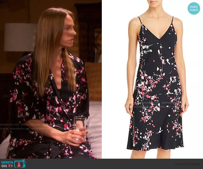 Natori Matsuri Satin Slip worn by Abigail Deveraux (Marci Miller) on Days of our Lives