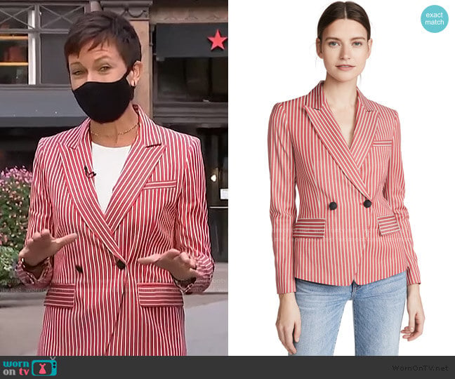 Rag & Bone Fletcher Stripe Blazer worn by Stephanie Gosk on Today