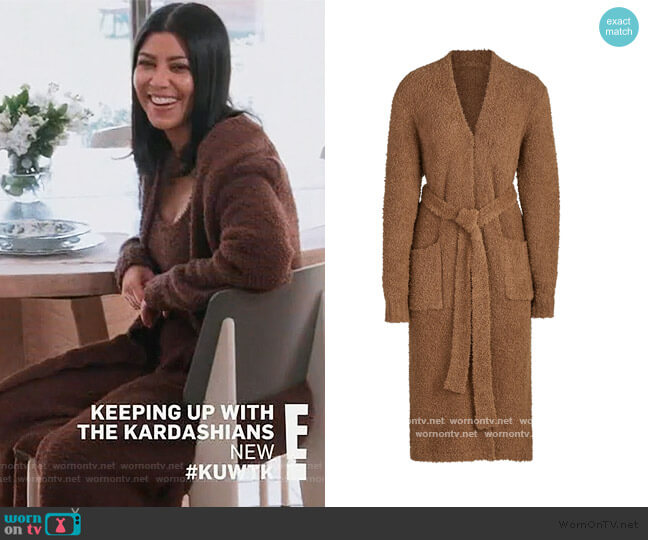 Skims Cozy Knit Robe worn by Kourtney Kardashian on Keeping Up with the Kardashians
