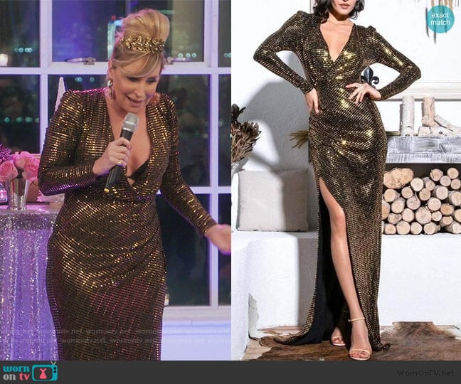Sonja Time To Shine Maxi Dress worn by Sonja Morgan on The Real Housewives of New York City