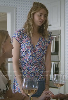 Sterling’s floral wrap dress on Teenage Bounty Hunters