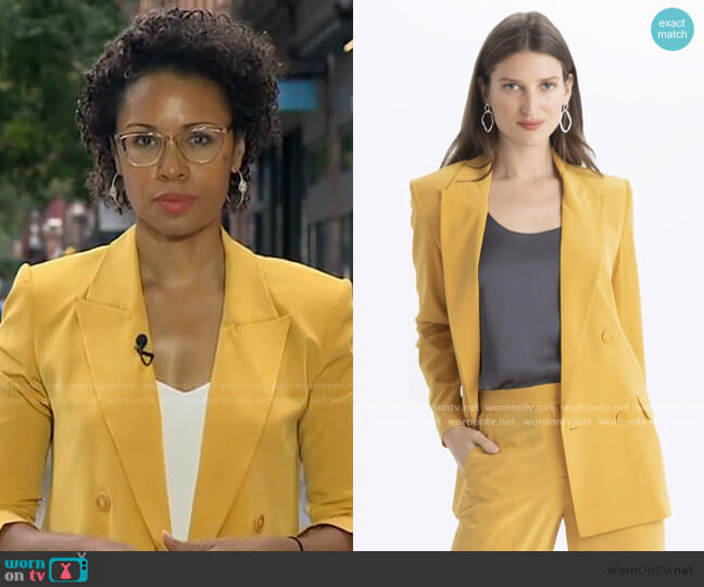 The Reset Silk Blazer worn by Adrienne Bankert on Good Morning America