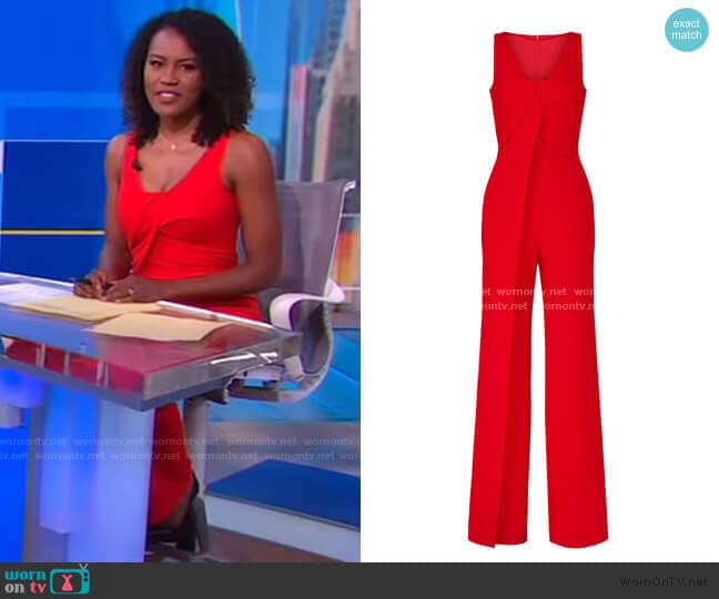 Trina Turk Hedy Jumpsuit worn by Janai Norman on Good Morning America
