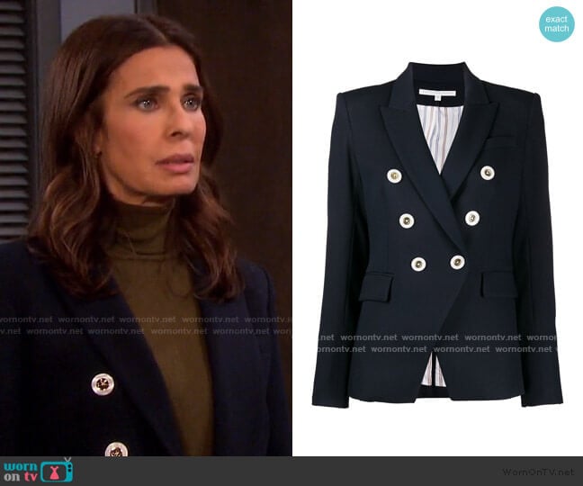 Veronica Beard Miller Dickey Jacket worn by Hope Williams (Kristian Alfonso) on Days of our Lives