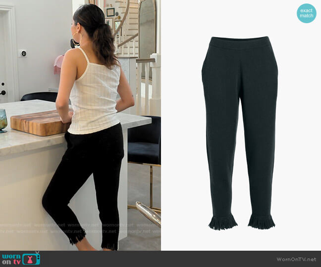 Zoe Jordan Haxel Trousers worn by Selena Gomez on Selena + Chef