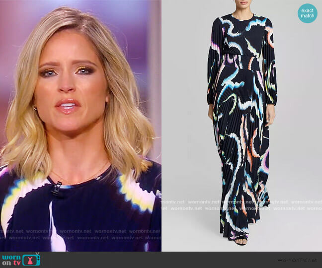 A.L.C. Leah Maxi Dress worn by Sara Haines on The View