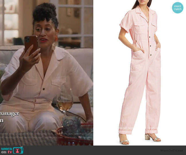 A.L.C. Petra Jumpsuit worn by Rainbow Johnson (Tracee Ellis Ross) on Black-ish