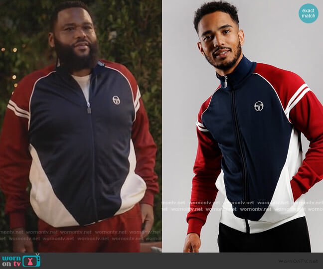 Sergio Tacchini Track Jacket worn by Andre Johnson (Anthony Anderson) on Black-ish