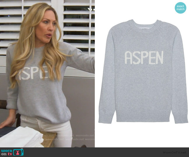 Aspen Aspen Sweater worn by Braunwyn Windham-Burke on The Real Housewives of Orange County