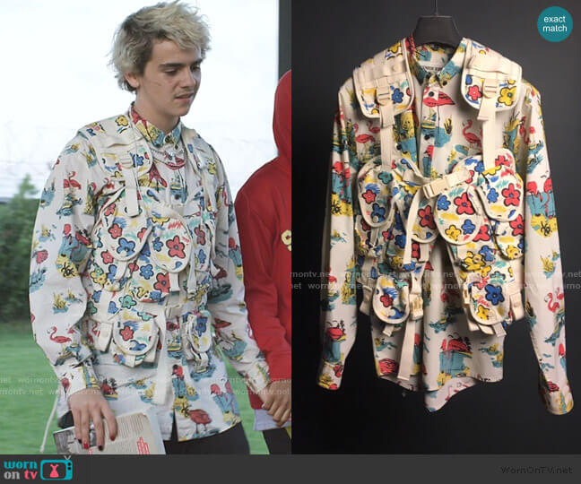 Henrik Vibskov Print Shirt worn by Fraser Wilson (Jack Dylan Grazer) on We Are Who We Are