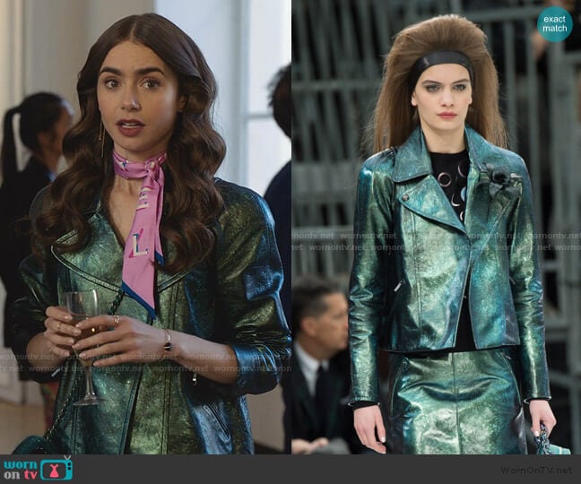 Chanel Fall 2017 Ready to Wear Collection worn by Emily Cooper (Lily Collins) on Emily in Paris