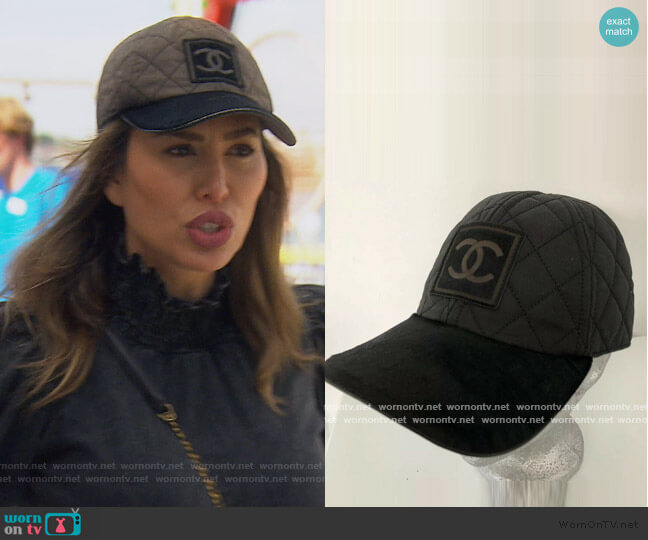 Chanel Quilted Baseball Cap worn by Kelly Dodd on The Real Housewives of Orange County