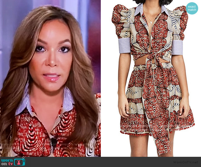Chen Burkett Selah Top worn by Sunny Hostin on The View
